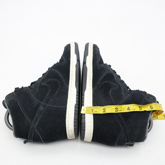 Nike Dunk Sky Hi Hidden Wedge Heel Women's Size 7 Black Suede Shoes  528899-014 - Picture 6 of 10